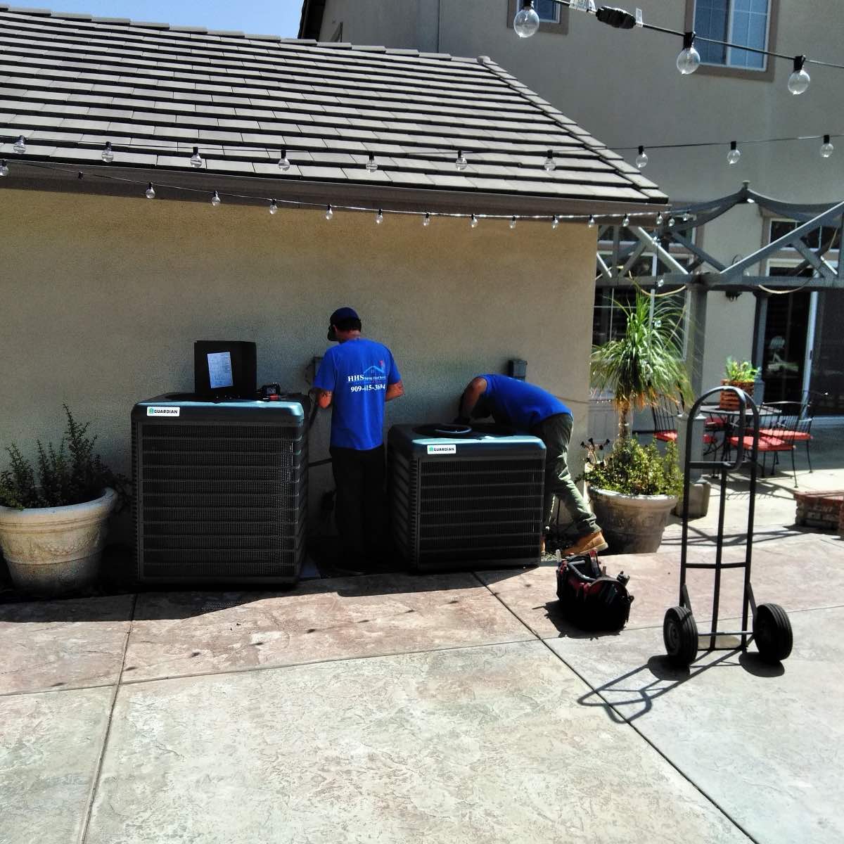 Helping Hand Services Heating and Air Conditioning HVAC work photo